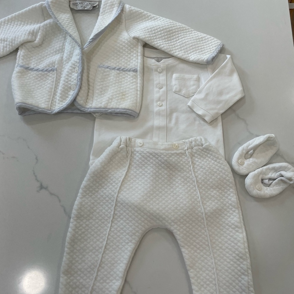 Baby Beau and Belle Harrison Baptism 4 Piece Suit